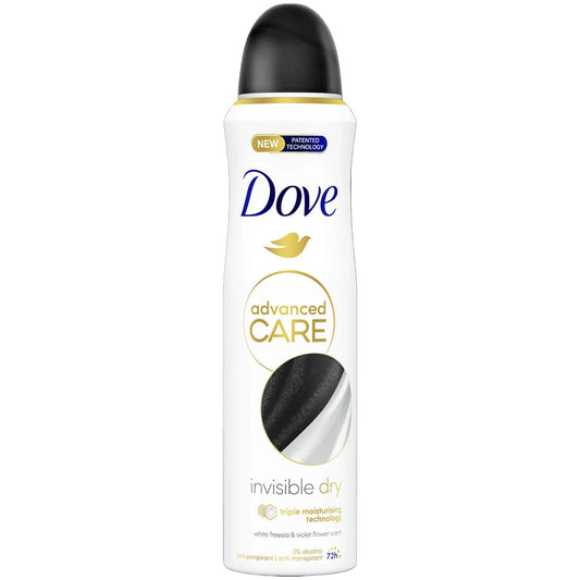 Dove Invisible Dry Advanced Care Αποσμητικό 72h σε Spray 150ml 6τ (8720181291616)