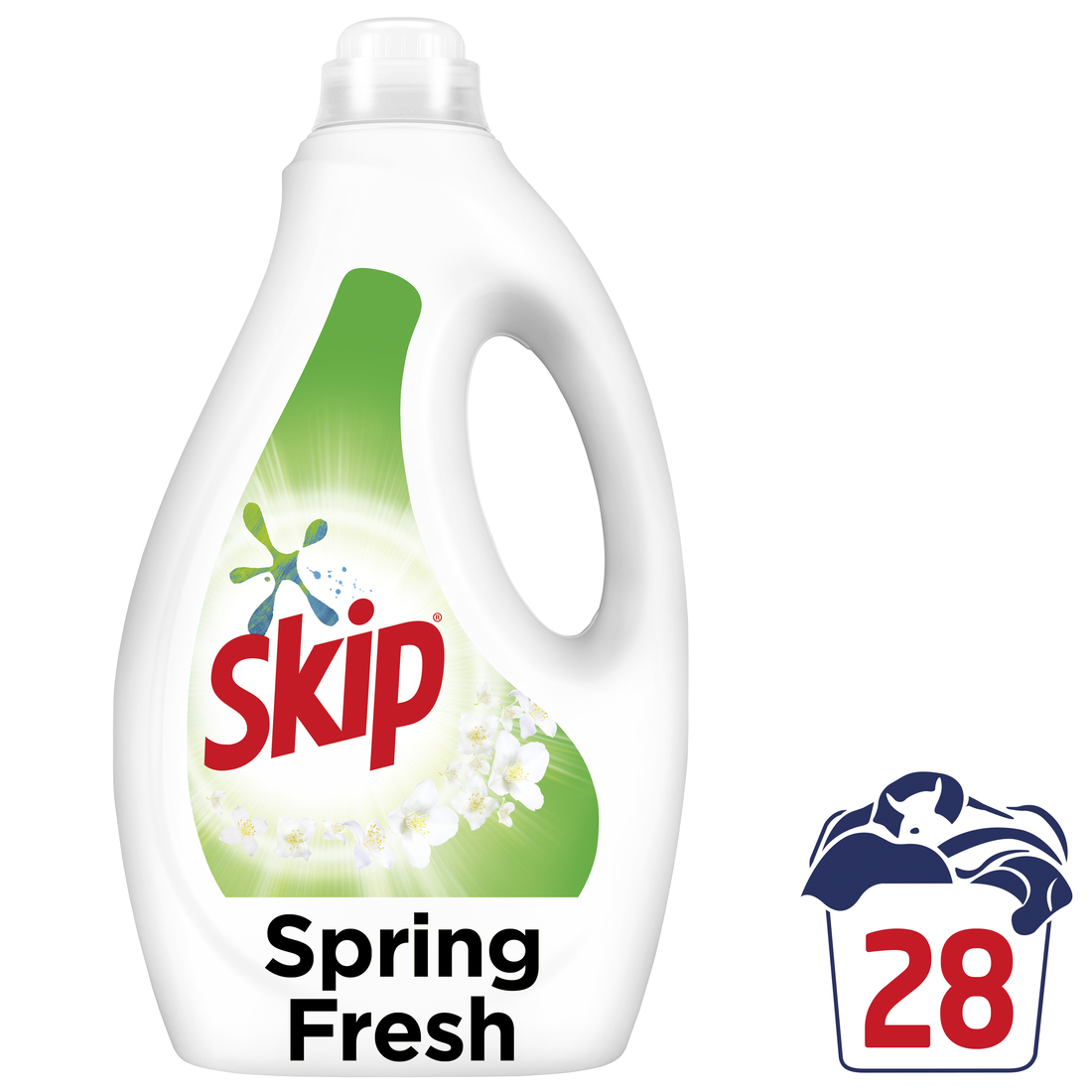 Skip 28 Μεζούρες Υγρό Απορρυπαντικό Ρούχων Spring Fresh 5τ (8720181426209)