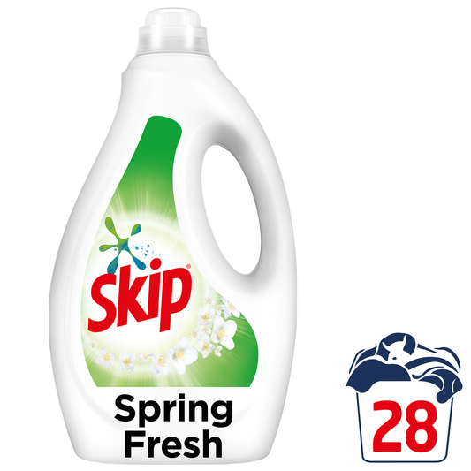 Skip 28 Μεζούρες Υγρό Απορρυπαντικό Ρούχων Spring Fresh 5τ (8720181426209)