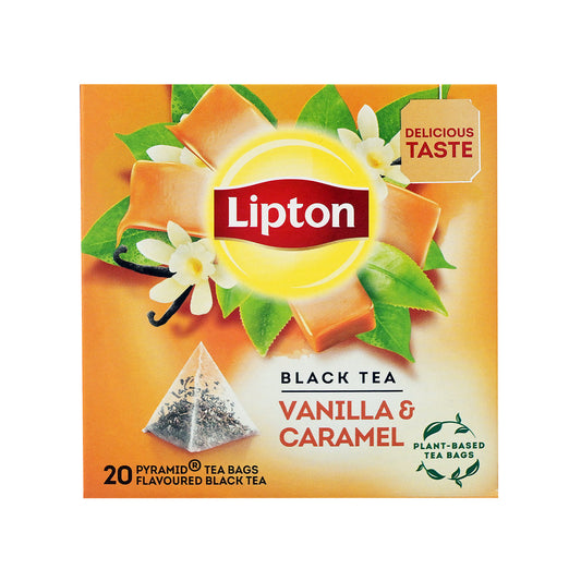 Lipton Μαύρο Τσάι Βανίλια & Καραμέλα 20Φακ 12τ (5063270110034)