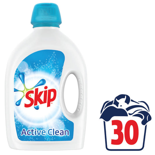 Skip 30 Μεζούρες Υγρό Απορρυπαντικό Ρούχων Active Clean 5τ (8710447428733)