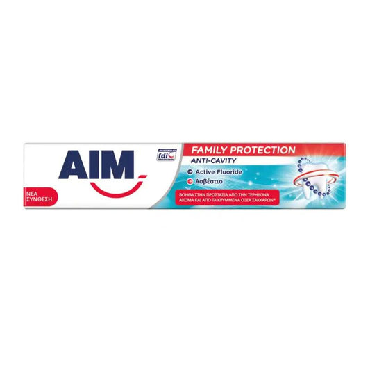 AIM Οδοντόκρεμα Family Protection κατα της Τερηδόνας 75ml 24τ (8711600365698)