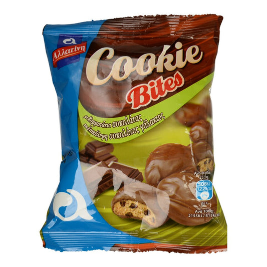 Biscuits Allatin Bites Cover with Chocolate Flavor 70gr 10t (5203064507057)