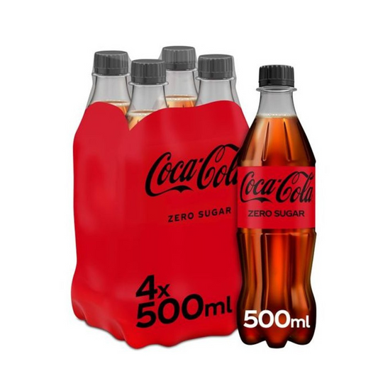 COCA COLA ZERO ΜΠΟΥΚΑΛΙ 4*500ml 6τ (5449000137517)