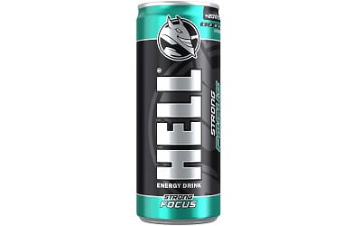 Hell Κουτί Energy Drink Strong Focus με Ανθρακικό 250ml 24τ (5999885747740)