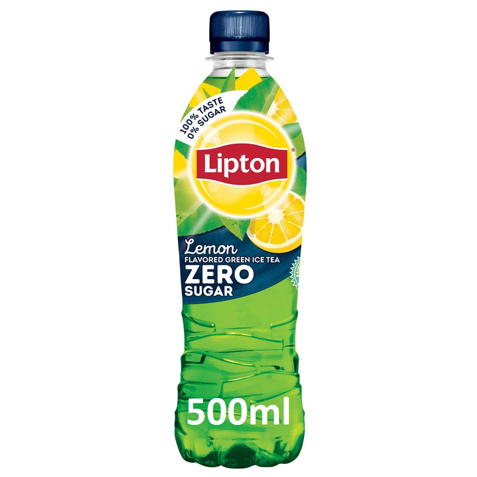 Lipton Green Μπουκάλι Ice Tea Lemon Χωρίς Ανθρακικό Χωρίς Ζάχαρη 500ml 12τ (8722700023715)