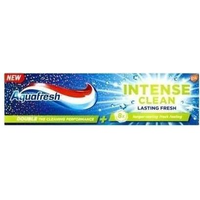 Aquafresh Οδοντόκρεμα Intense Clean Lasting Fresh για Λεύκανση 75ml 12τ (5054563007711)