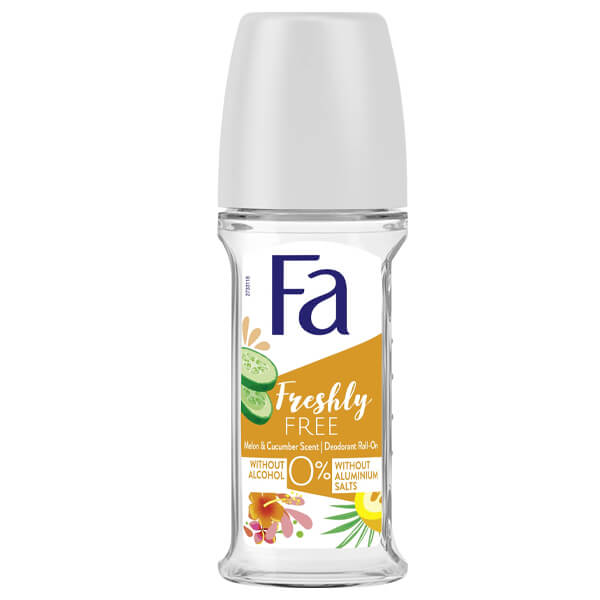 Fa Deodorant Freshly Free Cucumber &amp; Melon Scent in Roll-On 50ml 6t (6281031270141)