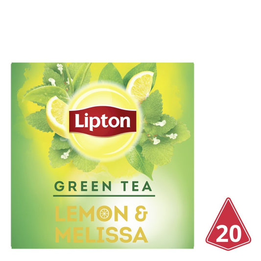 Lipton Πράσινο Τσάι Λεμόνι & Μελισσόχορτο 20 Φακελάκια 12τ (8718114888941)