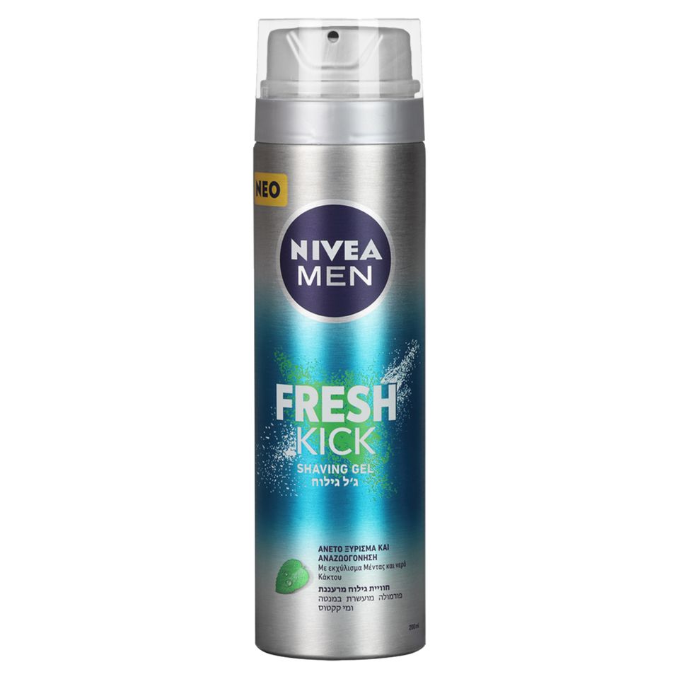 Nivea Men Fresh Kick Gel Ξυρίσματος 200ml 12τ (4005808222827)