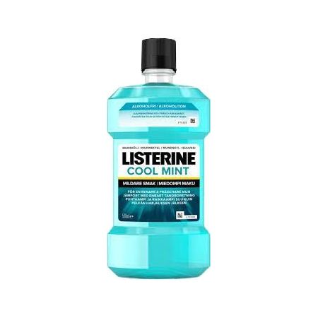 Listerine 500ml Cool Mint Χωρίς Οινόπνευμα Στοματικό Διάλυμα κατά της Πλάκας και της Κακοσμίας 6τ (3574660666175)