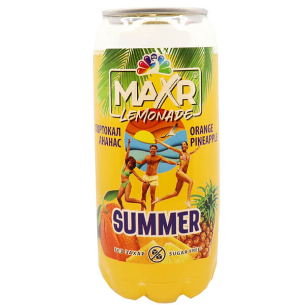 Maxr Λεμονάδα 330ml Πορτοκάλι & Ανανάς 12τ (3800061704452)