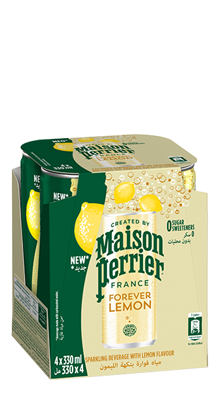 Perrier Maison Φυσικό Μεταλλικό Ανθρακούχο Νερό Forever Lemon 330ml- ΤΜΧ  (8445291064997)