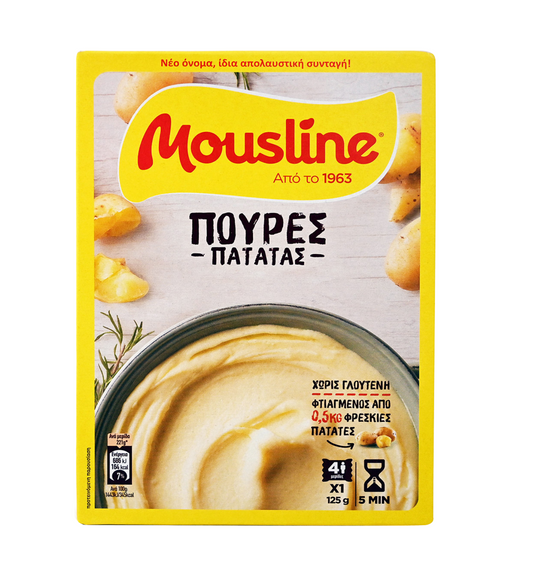 MOUSLINE ΠΟΥΡΕΣ ΠΑΤΑΤΑΣ 125ΓΡ 16τ (3760381261830)