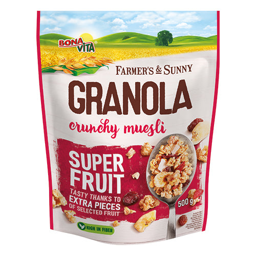 Bona Vita Granola Super Fruit 500gr 6t (8595564510536)