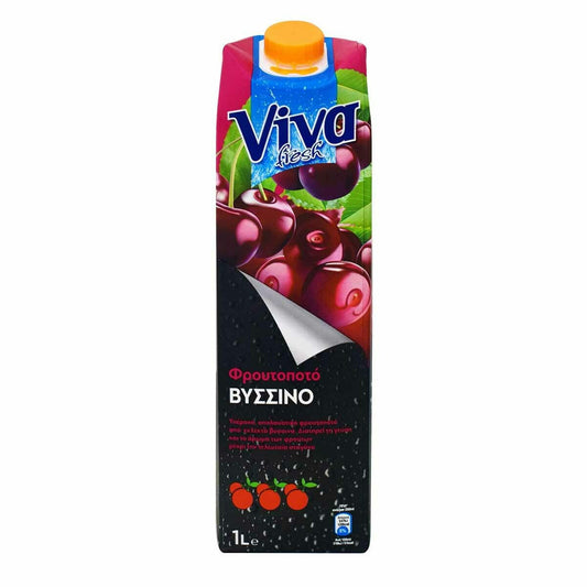 Χυμός Viva Φρουτοποτό Βύσσινο 1L (5203342500084)