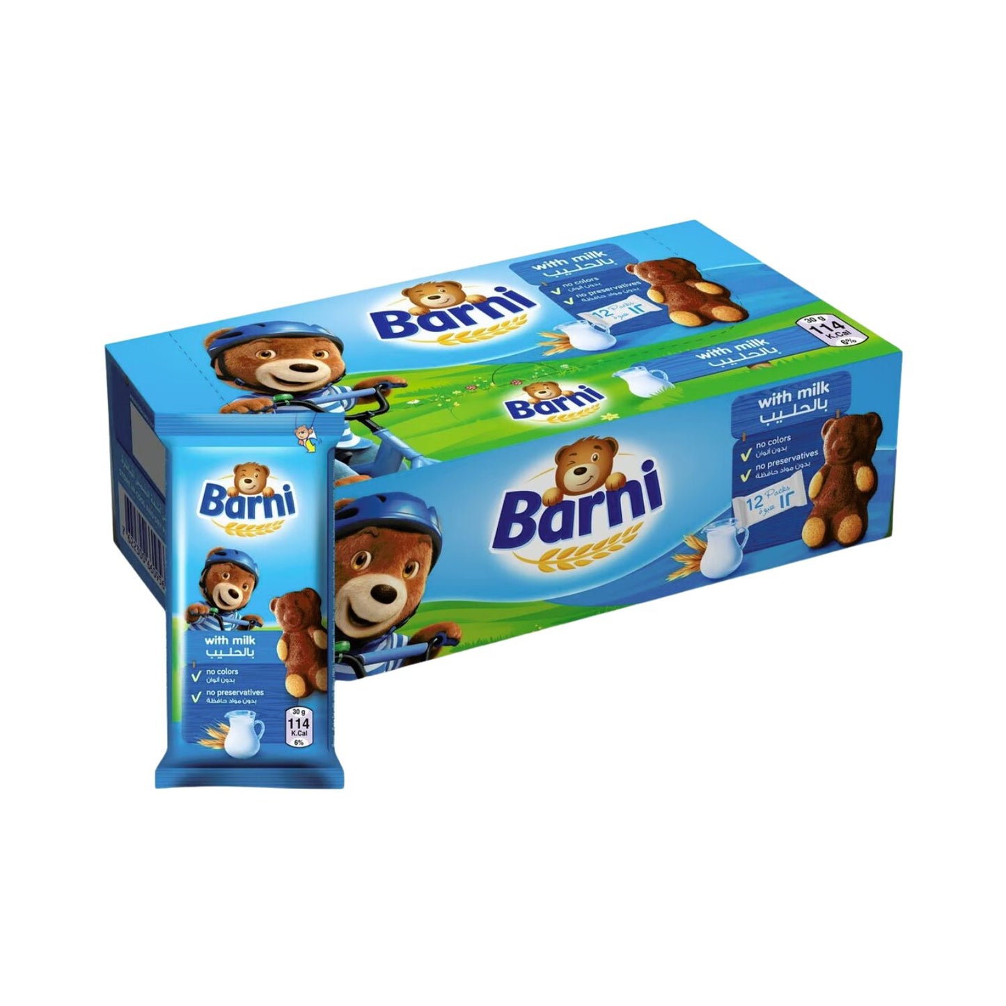 Barni Mini Soft Κεικ με Γάλα 24x30gr (7622300485658)