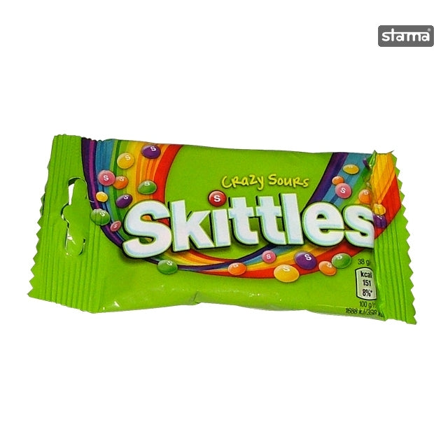 Καραμέλα Skittles Sours Candy 38gr 14τ (5000159376792)