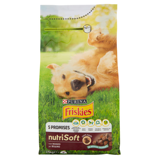 Friskies Ξηρά Τροφή Σκύλου Nutri Soft Βοδινό 1.5Κ (7613287220110)