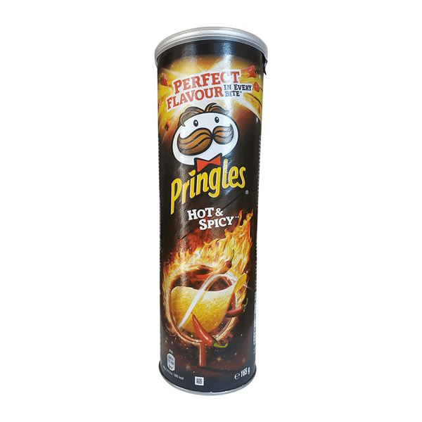 Pringles Chips with Hot &amp; Spicy Flavor 165gr 19t (5053990127665)