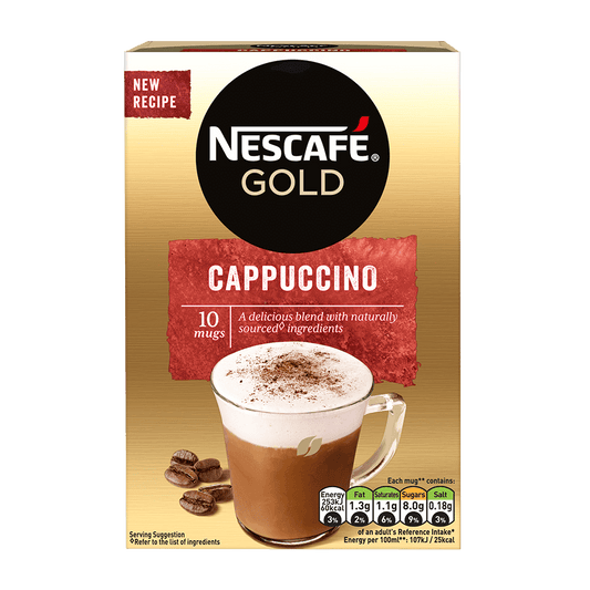 Nescafe Gold Cappuccino Sweet 10 Φακέλων x 14gr 6τ (3033710047765)