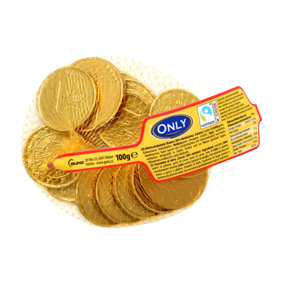 Chocolates Only Milk Chocolate Coins 100gr (9002859050824)