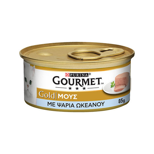 Purina Gourmet Gold Mousse Ψάρια 85gr 24τ (80393313)