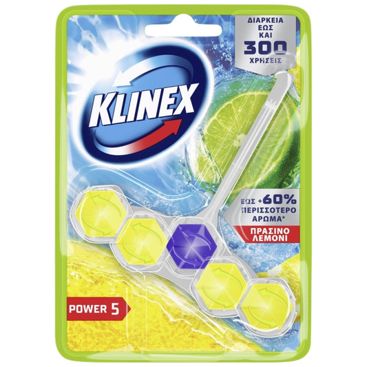 KLINEX WC BLOCK ΠΡΑΣΙΝΟ ΛΕΜΟΝΙ 50ΓΡ 9τ (8720182905116)