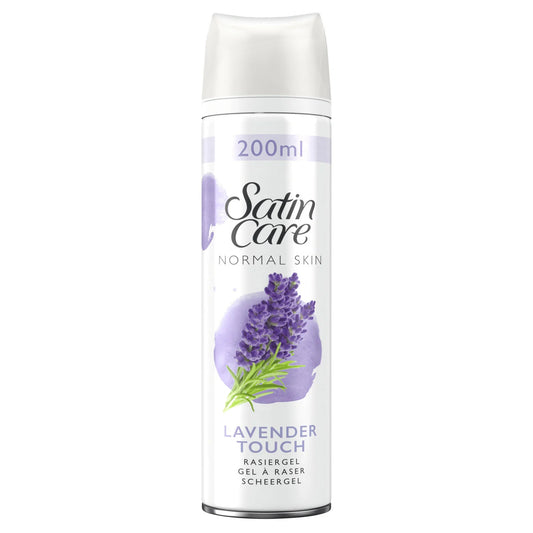 Gillette Satin Care Shaving Gel Lavender Touch 200ml 6t (7702018065363)