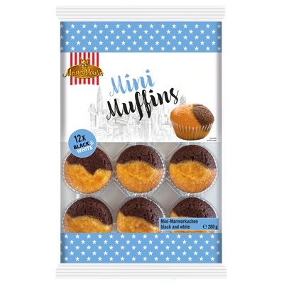 Mini Muffins Meister Moulin Black & White 12τμχ 280gr (9002859033827)