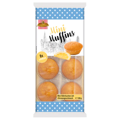 Mini Muffins Meister Moulin Λεμόνι 8τμχ 180gr 15τ (9002859063916)