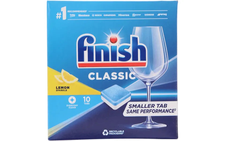 Finish 10 Κάψουλες Classic Every Day Clean Πλυντηρίου Πιάτων με Άρωμα Λεμόνι (5011417565117)