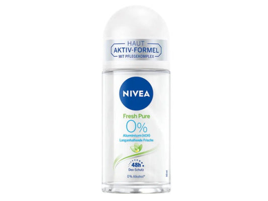 Nivea Fresh Pure 0% Aluminium Anti-perspirant Αποσμητικό 48h σε Roll-On 50ml 6τ (42419389)