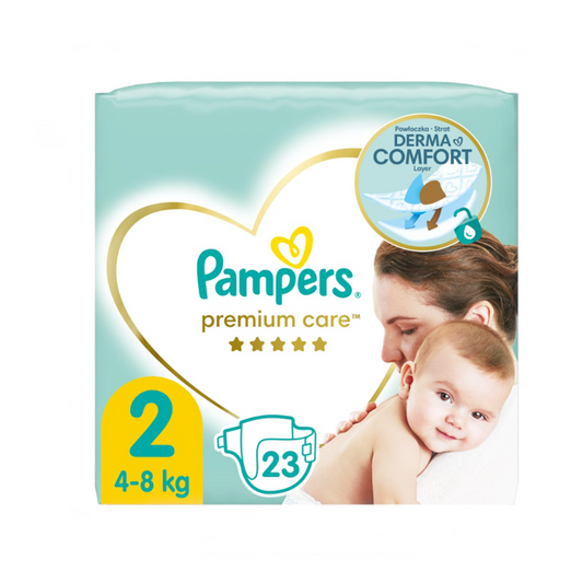 PAMPERS ΠΑΝΕΣ PREMIUM CARE No2 4-8KG 23Τ 6τ (8001841104652)
