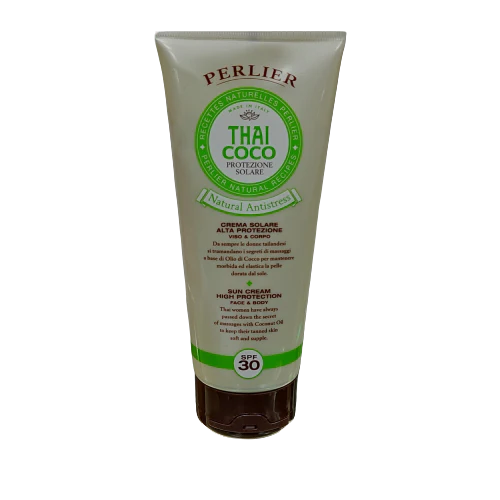 Perlier Thai Coco Αντιηλιακή Κρέμα Προστασίας SPF30 200ml (8009740873020)