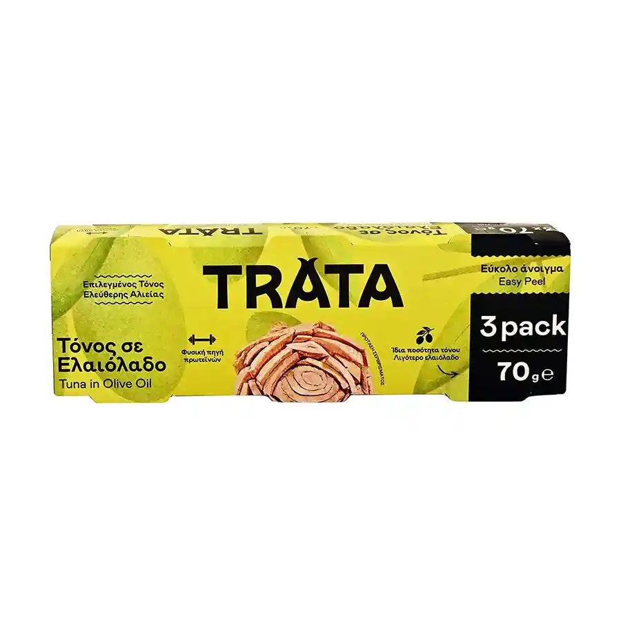 Τόνος Trata Σε Ελαιόλαδο 80gr x 3Τεμάχια (5201340800854)