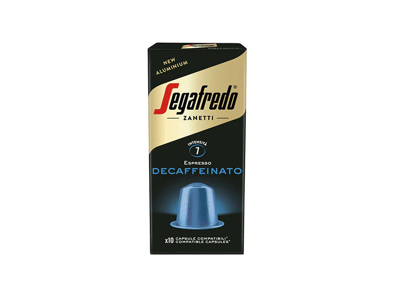 Segafredo Κάψουλες Espresso Decaffeinato Συμβατές με Μηχανή Nespresso 10caps 10τ (8003410233220)