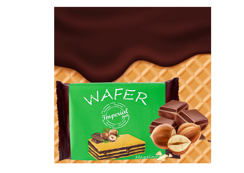 Imperial Foods Hazelnut Cream Wafer 100gr 16+2 FREE (520041480007)