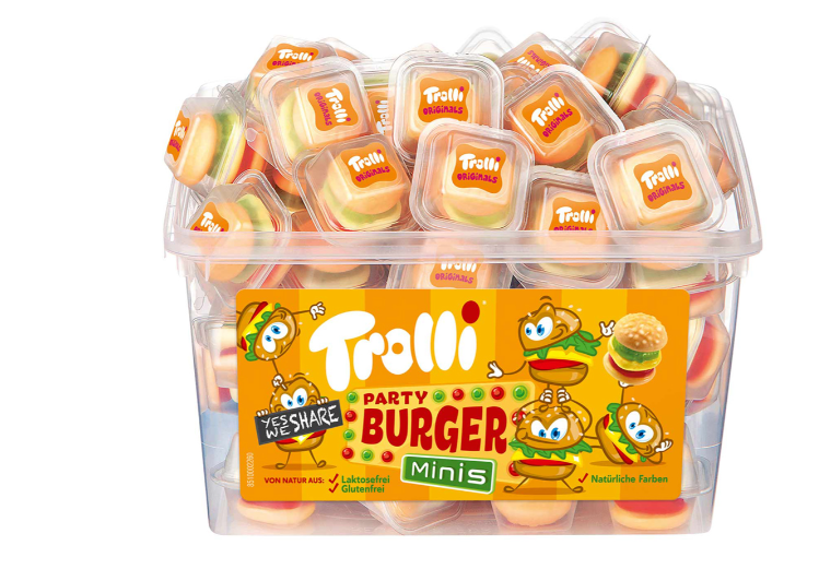 Trolli Mini Burger Τάπερ 60x10gr (4000512994905)