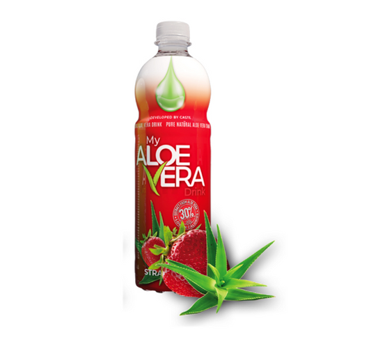 My Aloe Vera Drink Strawberry 600ml 12τ (8588007358123)