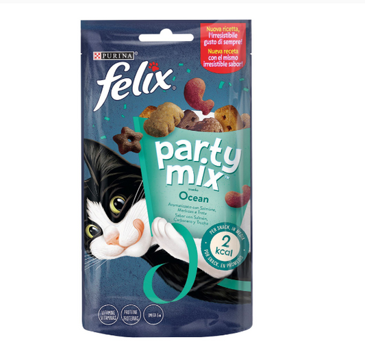 Felix Cat Party Ocean Mix Croquette 8x60gr (3858890176919)