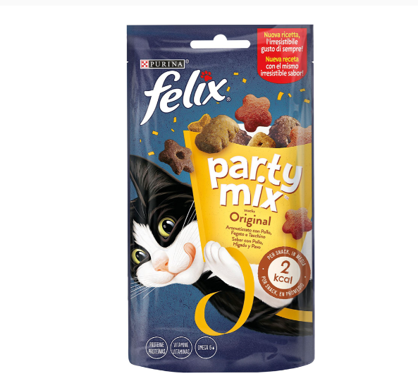 Felix Cat Party Original Mix Croquette 8x60gr (3858890176933)