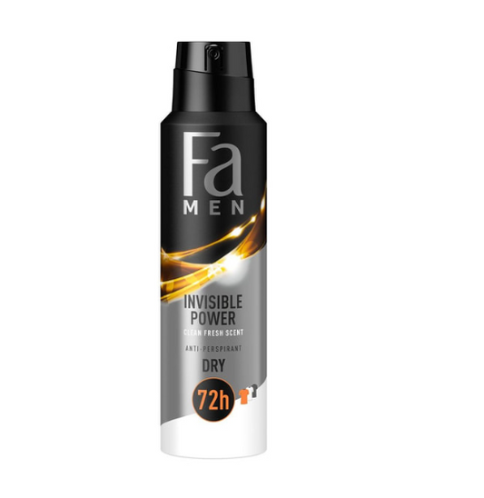 FA MEN DEO SPRAY INVISIBLE POWER 150ML (Σ1)