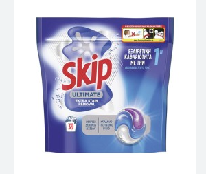 SKIP ΥΓΡΕΣ ΚΑΨΟΥΛΕΣ 39 ΜΕΖΟΥΡΕΣ ULTIMATE STAIN REMOVAL (ΣΥΣΚ 3) (8720181776496)