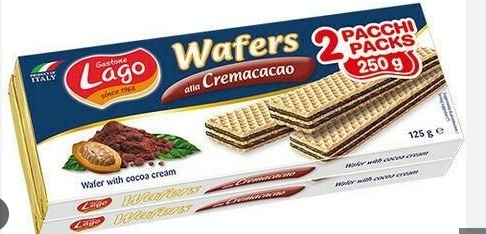 LAGO ΓΚΟΦΡΕΤΑ ΚΑΚΑΟ 2*125ΓΡ (Σ20) (8004800001719)