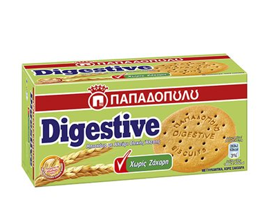 ΠΑΠΑΔΟΠΟΥΛΟΥ DIGESTIVE ΧΩΡΙΣ ΖΑΧΑΡΗ 250ΓΡ (Σ12) (5201004020758)