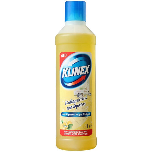 Klinex Liquid Floor Cleaner with Disinfectant Action Lemon 1lt 12t (8712561465212)