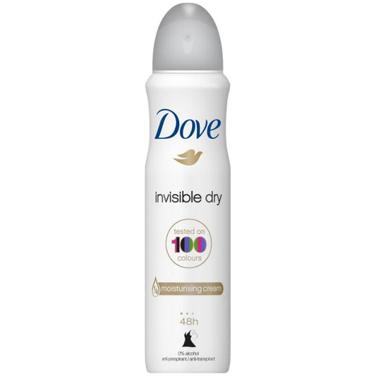 Dove Invisible Dry Tested on 100 Colours Αποσμητικό 48h σε Spray 150ml 6τ (8717163994252)