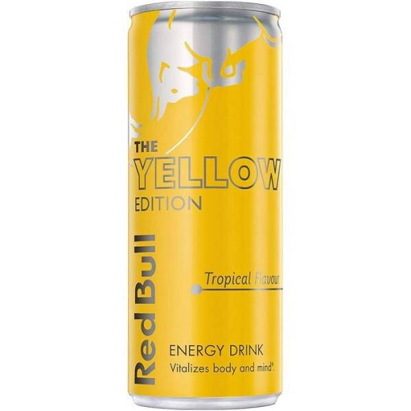 RED BULL ENERGY DRINK YELLOW TROPIC. 250ML (Σ24) (90424250)