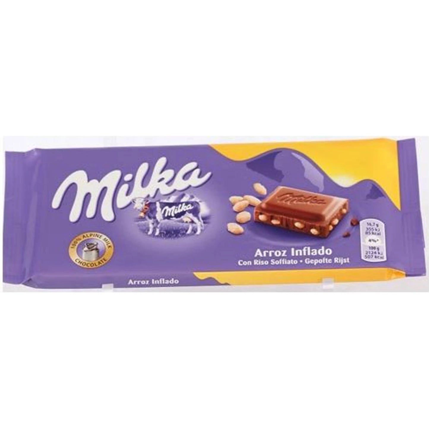 Σοκολάτα Γάλακτος Milka Rice Crips 100gr 20τ (3045140280803)